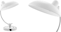 Kaiser Idell Style Table Lamp White image.