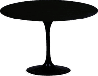 Tulip Round Dining Table Fibreglass/Black image.