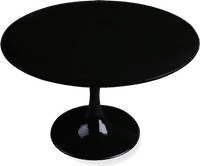 Tulip Round Dining Table Fibreglass/Black image.