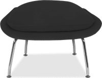 Womb Chair Ottoman Wool/Black image.