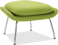 Womb Chair Ottoman Wool/Light Green image.