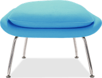 Womb Chair Ottoman Wool/Morocan Blue image.