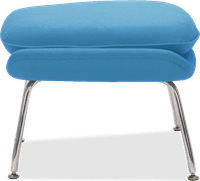 Womb Chair Ottoman Wool/Morocan Blue image.