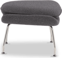 Womb Chair Ottoman Wool/Grey image.