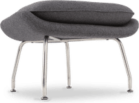 Womb Chair Ottoman Wool/Grey image.