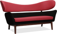 Baker Sofa Deep Red image.