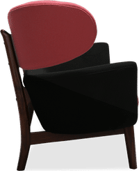 Baker Sofa Deep Red image.