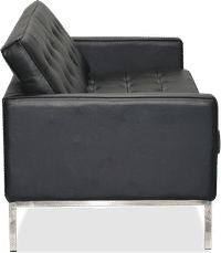 Knoll 2 Seater Sofa Italian Leather/Black image.