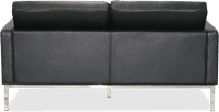 Knoll 2 Seater Sofa Italian Leather/Black image.