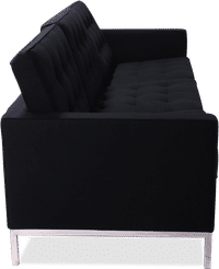 Knoll 3 Seater Sofa Wool/Black image.