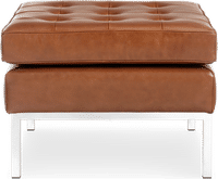 Knoll Ottoman Premium Leather/Dark Tan image.