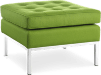 Knoll Ottoman Wool/Light Green image.