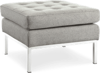 Knoll Ottoman Wool/Light Pebble Grey image.