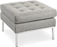 Knoll Ottoman Wool/Light Pebble Grey image.