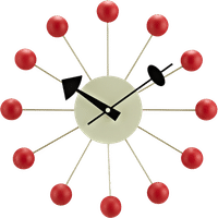 Ball Style Clock Red image.