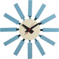 Blue Block Style Clock Blue image.