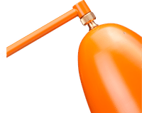 Grasshopper Style Floor Lamp Orange image.