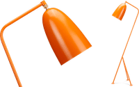 Grasshopper Style Floor Lamp Orange image.
