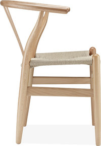 Wishbone (Y) Chair - CH24 Beech/Natural image.