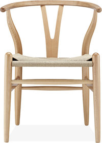 Wishbone (Y) Chair - CH24 Beech/Natural image.