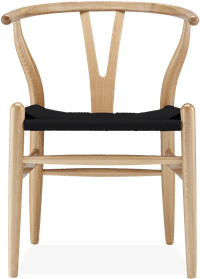 Wishbone (Y) Chair - CH24 Beech/Black image.