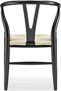 Wishbone (Y) Chair - CH24 Lacquered/Black image.