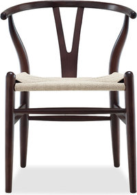 Wishbone (Y) Chair - CH24 Lacquered/Bordeaux image.