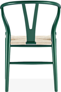 Wishbone (Y) Chair - CH24 Lacquered/Dark Green image.