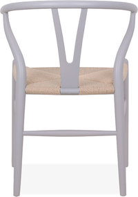 Wishbone (Y) Chair - CH24 Lacquered/Light Grey image.