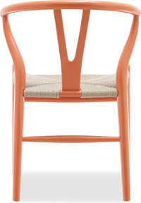 Wishbone (Y) Chair - CH24 Lacquered/Orange image.