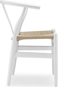 Wishbone (Y) Chair - CH24 Lacquered/White image.