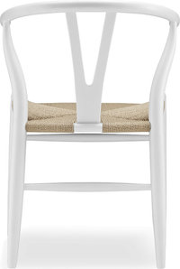 Wishbone (Y) Chair - CH24 Lacquered/White image.