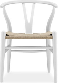 Wishbone (Y) Chair - CH24 Lacquered/White image.