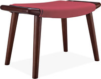 Teddy Bear Stool Wool/Deep Red image.