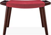 Teddy Bear Stool Wool/Deep Red image.
