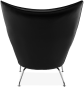 CH445 - Wing Chair Premium Leather/Black  image.