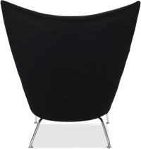 CH445 - Wing Chair Wool/Black image.