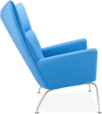 CH445 - Wing Chair Wool/Morocan Blue image.