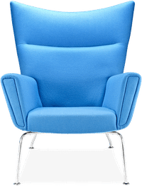 CH445 - Wing Chair Wool/Morocan Blue image.