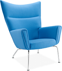 CH445 - Wing Chair Wool/Morocan Blue image.