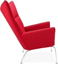 CH445 - Wing Chair Wool/Deep Red image.