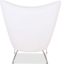 CH445 - Wing Chair Wool/White image.