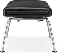 CH445 - Wing Chair Stool Premium Leather/Black  image.