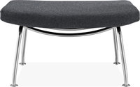 CH445 - Wing Chair Stool Wool/Charcoal Grey image.