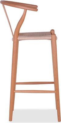 Wishbone (Y) Barstool Beech/Beech image.