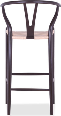 Wishbone (Y) Barstool Bordeaux/Lacquered image.