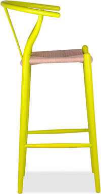 Wishbone (Y) Barstool Citrus/Lacquered image.