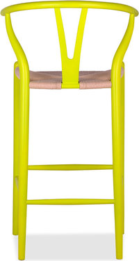 Wishbone (Y) Barstool Citrus/Lacquered image.