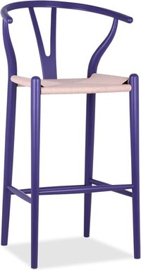 Wishbone (Y) Barstool Purple/Lacquered image.