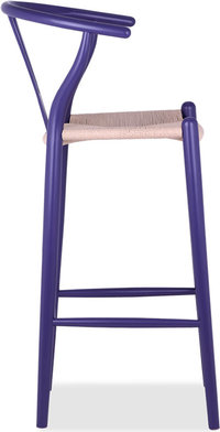 Wishbone (Y) Barstool Purple/Lacquered image.